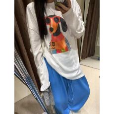 批发防晒罩衫女印花慵懒风上衣微透长袖斜肩防晒罩衫