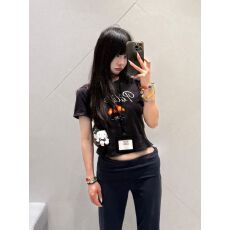 批发1*1纯棉 高弹力新款夏季修身显瘦洋气上衣