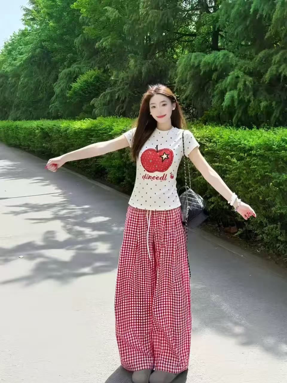 1 1 순면 도트 무늬 일반 섹션 긍정적 인 어깨 반팔 높은 탄력성 새로운 여름 몸매 가꾸기 슬림해 보이는 외국 가스 맨위