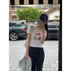 批发1*1纯棉 高弹力新款夏季修身显瘦洋气上衣