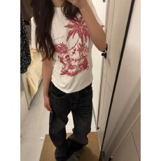 批发1*1纯棉 常规款 正肩短袖 高弹力新款夏季修身显瘦洋气上衣