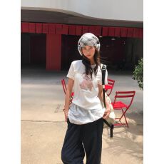 批发图片效果1*1纯棉 宽松款正肩常规短袖高弹力新款夏季显瘦上衣