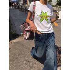 批发1*1纯棉 常规款 正肩短袖 高弹力新款夏季修身显瘦洋气上衣