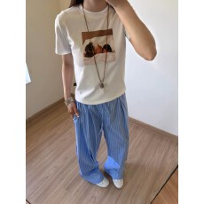 批发1*1纯棉 常规款 正肩短袖 高弹力新款夏季修身显瘦洋气上衣