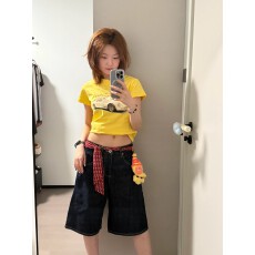 批发1*1纯棉 常规款 正肩短袖 高弹力新款夏季修身显瘦洋气上衣