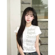 批发1*1纯棉 常规款 正肩短袖 高弹力新款夏季修身显瘦洋气上衣