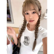 批发1*1纯棉 高弹力新款夏季修身显瘦洋气上衣