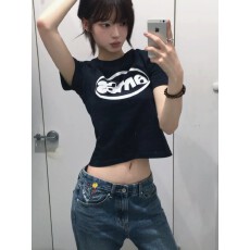 批发1*1纯棉 高弹力新款夏季修身显瘦洋气上衣