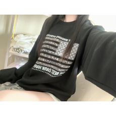 批发纯棉复合卫衣 宽松慵懒风chic圆领卫衣
