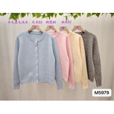 批发2025年秋冬季新款韩版慵懒风<b class='q'>圆领</b>软糯单排扣<b class='q'>针织</b><b class='q'>开衫</b>毛衣外套