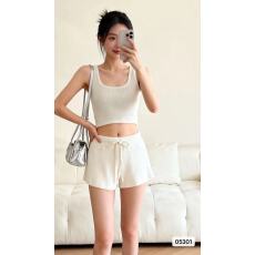 批发小个子灰色抽绳针织短裤女<b class='q'>秋</b>冬韩版新款百搭休闲a字打底裤阔腿裤