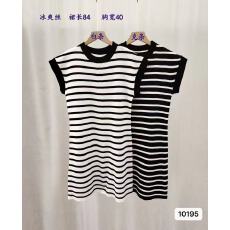 批发辣妹气质<b class='q'>条纹</b>针织短袖连衣裙女夏季新款小个子显瘦百搭包臀<b class='q'>短裙</b>子