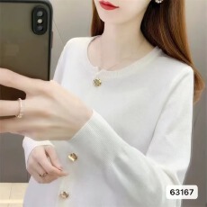 批发2026年<b class='q'>春</b>秋季韩版新款纯色简约圆领开衫撞色毛衣外套百搭上衣女