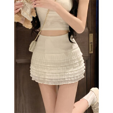 批发气质甜美辣妹<b class='q'>蕾丝</b>半身短裙女夏季设计感显瘦<b class='q'>安全</b><b class='q'>裤</b>百搭蛋糕a字裙