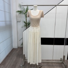 批发盘盘【率性Weekend】垂坠感薄款休闲<b class='q'>裙裤</b>女夏褶皱宽松阔腿<b class='q'>长</b>裤子