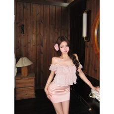 批发实拍实价 荷叶边波点雪纺<b class='q'>吊带</b>女夏季新款纯欲短款上衣