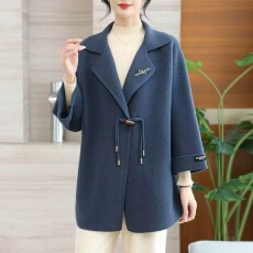 批发妈妈<b class='q'>秋装</b>毛呢外套2025新款<b class='q'>中老年</b>女装大码宽松上衣秋冬季针织开衫