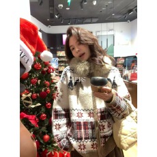 批发韩系复古提花毛衣外套女冬季2025新款加厚保暖拉链针织开衫