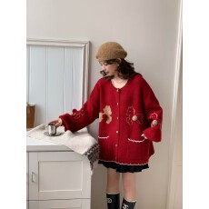 批发毛衣女秋冬慵懒时尚拼色高压温暖气质搭配毛针织衫