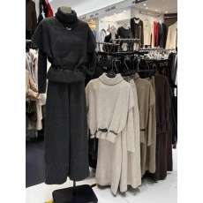 批发十三行 <b class='q'>气质</b>高领短袖毛衣+百搭休闲打底衫+高腰休闲<b class='q'>裤</b>套<b class='q'>装</b>女秋冬