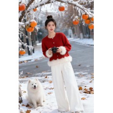 批发女秋冬<b class='q'>新款</b>韩系毛毛边针织上衣显瘦气质百搭小香风<b class='q'>毛衣</b>外套