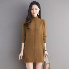 批发<b class='q'>高端</b>品牌<b class='q'>高端</b>气质显瘦中长款毛衣女内搭秋冬新款大码羊绒打底衫