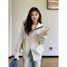 批发<b class='q'>北极</b><b class='q'>绒</b>长袖上衣针织衫女款打底衫女秋冬2025开衫外套保暖毛衣