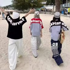 批发2026夏季复线FOG反光字母短袖T恤潮牌高街风宽松情侣装半袖上衣<b class='q'>男</b>