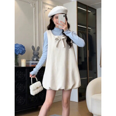 批发韩系气质甜美<b class='q'>蝴蝶结</b>背心<b class='q'>连衣裙</b>女装2026春季新款花苞短裙时尚套装