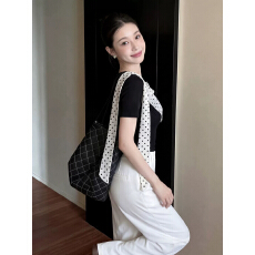 批发白色<b class='q'>波点</b>拼接上衣2026春季新款设计感小众绝美巨好看时尚洋气<b class='q'>衬衫</b>