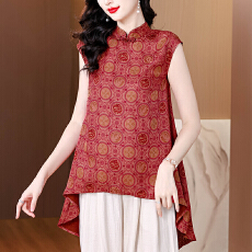 批发2026新款中长款桑蚕丝衬衫女香云纱<b class='q'>妈妈</b>夏装衬衣重磅减龄真丝上衣