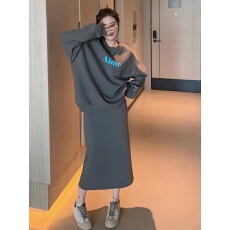 批发套装裙女显高显瘦休闲时尚运动风两件套年轻甜美黑色半身裙套