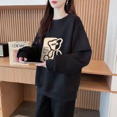 批发<b class='q'>可爱</b>百搭薄款运动套装女秋季新款韩版休闲宽松网红长袖长裤两件套