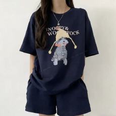 批发<b class='q'>韩版</b>韩国休闲运动套<b class='q'>装</b>女夏2026跨境短袖短<b class='q'>裤</b>两件