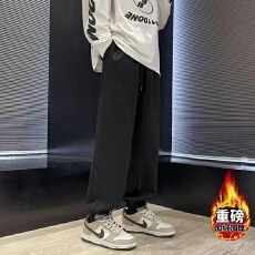 批发休闲风加绒加厚束脚休闲裤 2026新款