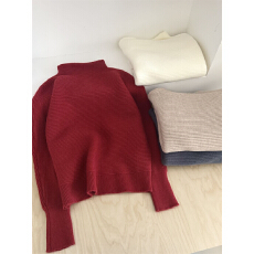 批发2025秋冬新款韩版圣诞新年红色半<b class='q'>高领</b>廓形气质保暖针织衫<b class='q'>毛衣</b>女