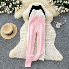 批发2026韩系慵懒软糯百搭<b class='q'>打底裤</b>女时尚毛茸茸百搭修身松紧腰休闲裤