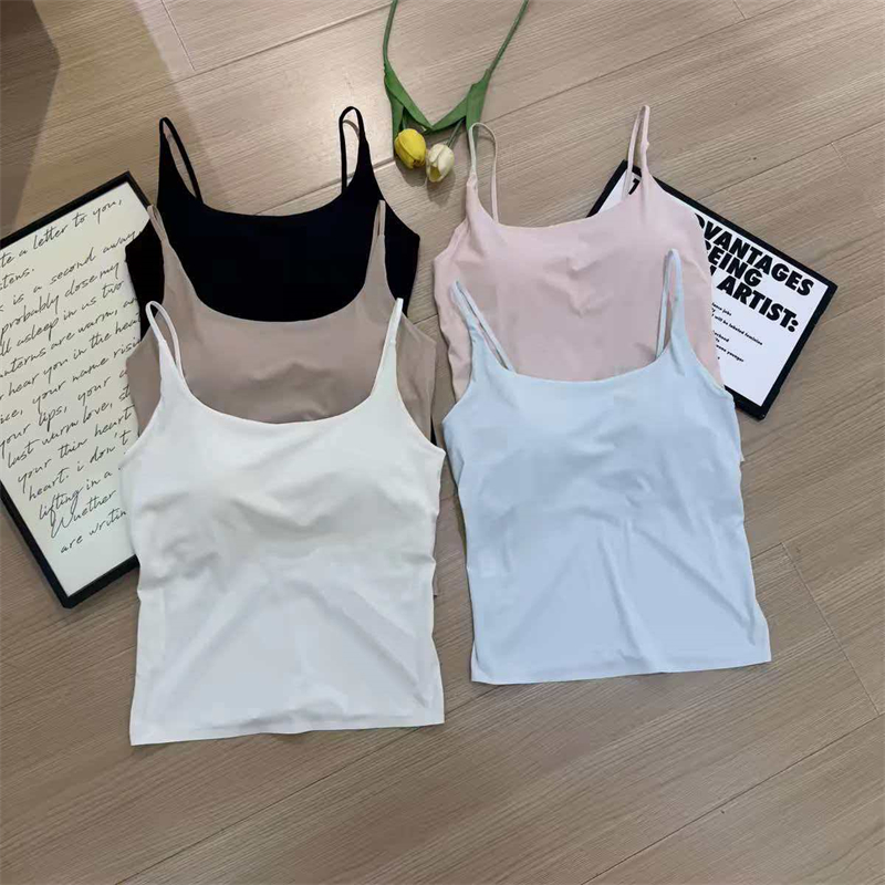 나만의 것을 가져와 라. 가슴 패드 얼음 실크 백리스 캐미솔 없음 흔적 아름다움 뒤로 명중 바닥 어깨끈 알몸의 센스 인사이드 가져 가라. 외출용 트렌디
