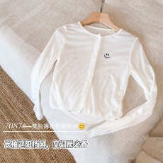 批发实力工厂纯欲薄款2026年早秋新款时尚穿搭开衫外搭轻薄外套空调衫