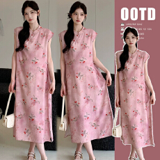 批发实拍  孕妇装夏季连衣裙2026新款新中式国风<b class='q'>旗袍</b>时尚<b class='q'>长款</b>裙