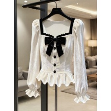 批发衬衫女高级感轻奢减龄洋气绝美巨好看高端法式小资白色丝绒上衣<b class='q'>冬</b>