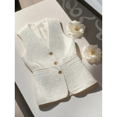 批发法式高级轻奢好看独特小香风马甲新款气质时尚背心无袖西装上衣<b class='q'>女</b>