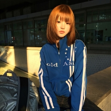 批发【纯棉】美式复古高街潮牌立领<b class='q'>卫衣</b>女设计小众<b class='q'>开衫</b>拉链外套