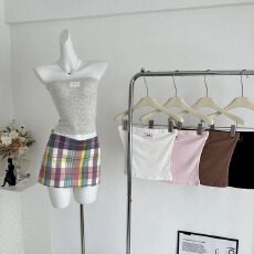 批发JMSHOP Miu系热恋1.0 纯欲修身抹胸上衣女仿亚麻坎肩针织小外套