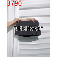 批发灰色开叉毛呢半身裙<b class='q'>女</b>秋冬高腰显瘦a字短<b class='q'>裙裤</b>防走光小个子包臀裙