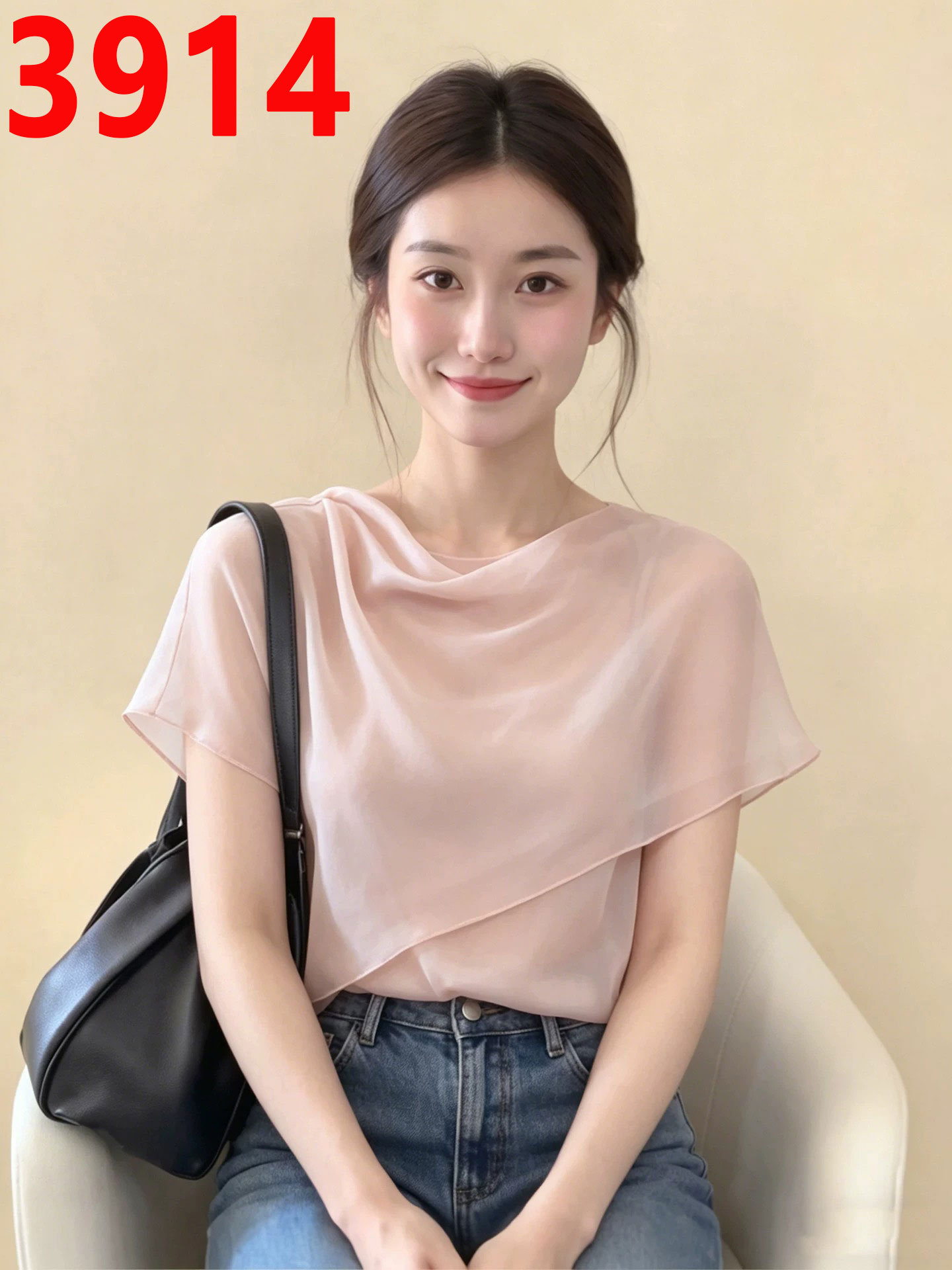 프랑스식 핑크색 흔들다 칼라 숄 반팔 여성 셔츠 2026 여름 새로운 디자인 센스 자이언트 잘 생긴 ~ 중 품격 맨위