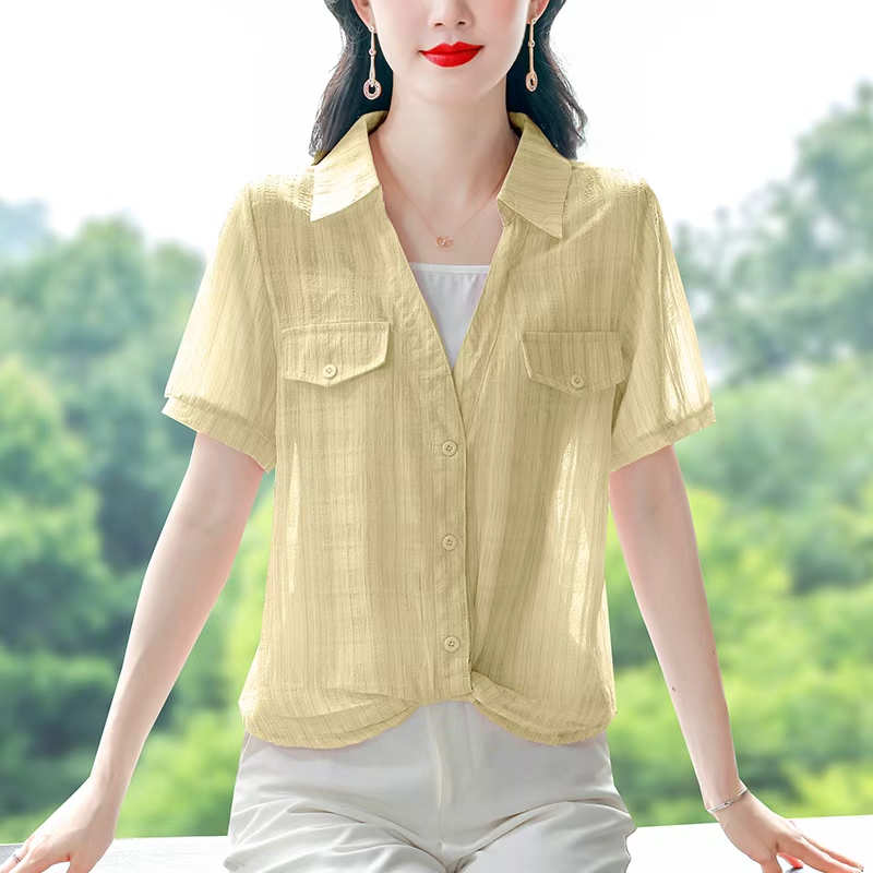 패션 다용도 중년 엄마 여름 새로운 여성 의류 가짜 2 피스 슈트 불규칙 셔츠 외국 가스 연령 감소 아름다운 작은 셔츠
