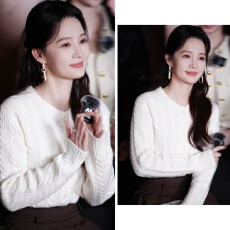 批发<b class='q'>明星</b>李沁<b class='q'>明星</b>同款学院风复古绞花针织开衫秋冬百搭减龄毛衣上衣女