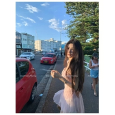 批发人鱼抹胸自带柔美仙气手工抽皱抹胸上衣