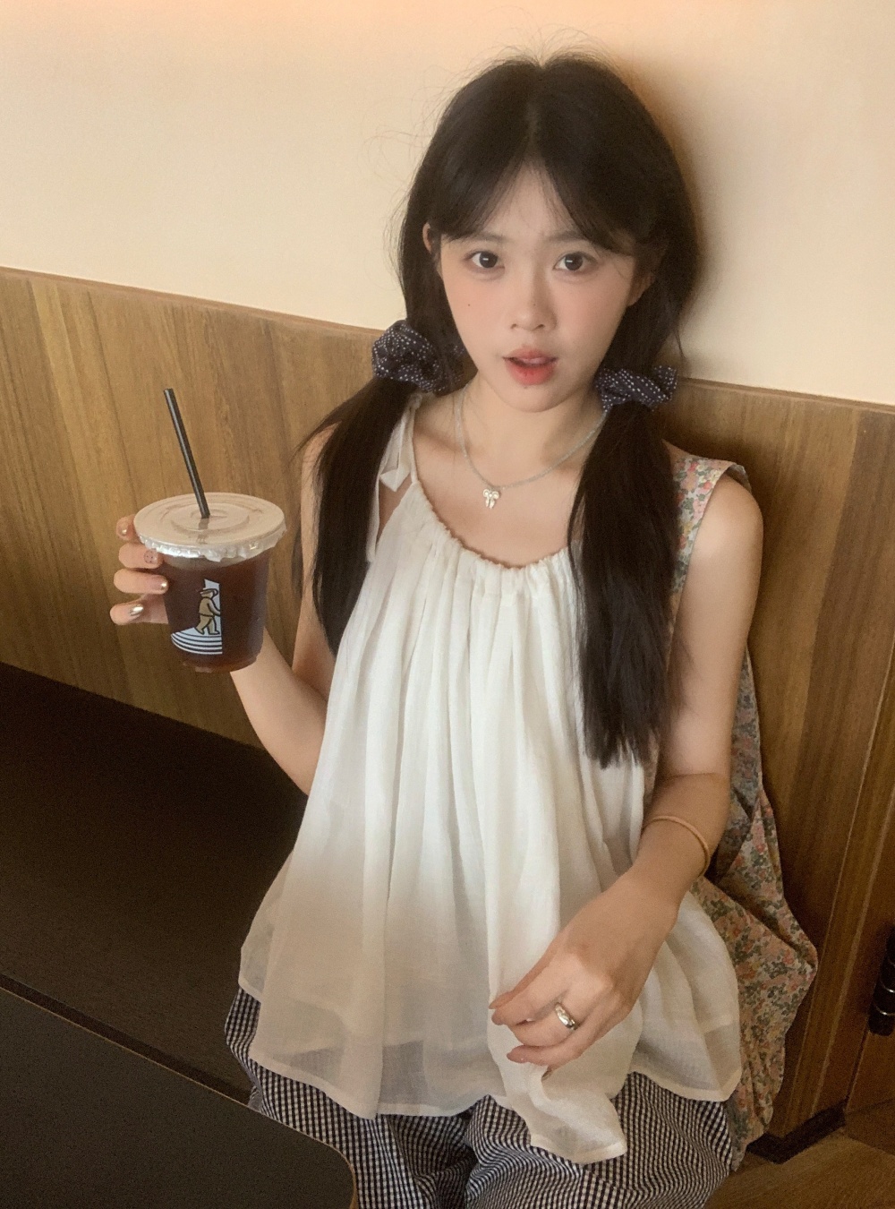 실사 한 부서 여름 화이트 요정 요정 스트랩 슬립 부드러운 찹쌀 달콤함 소녀 민소매 맨위 여성